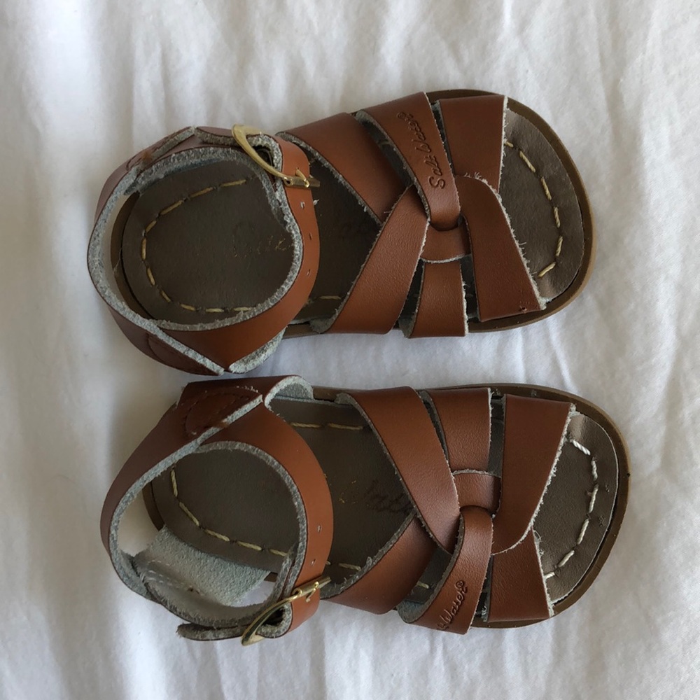 Very lightly worn baby Saltwater Sandals